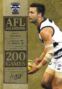 2012 Select AFL Champions - Milestone Game Foils #MG30 Jimmy Bartel Front